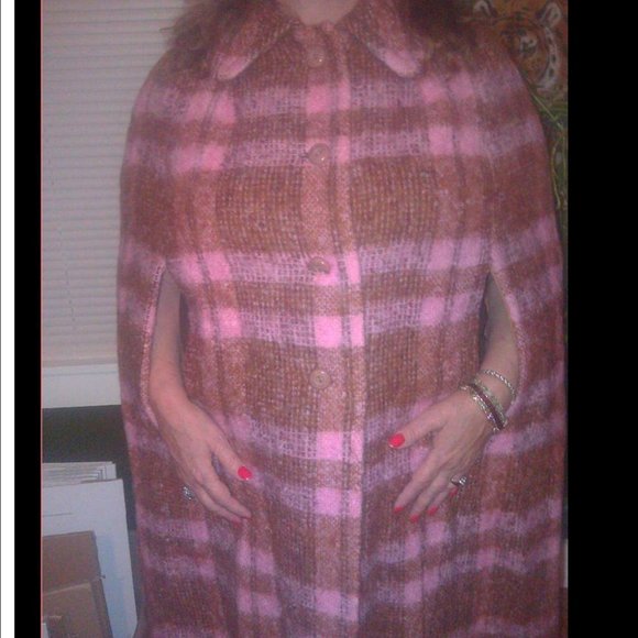 1970's-100% wool cape coat !! - Picture 11 of 13
